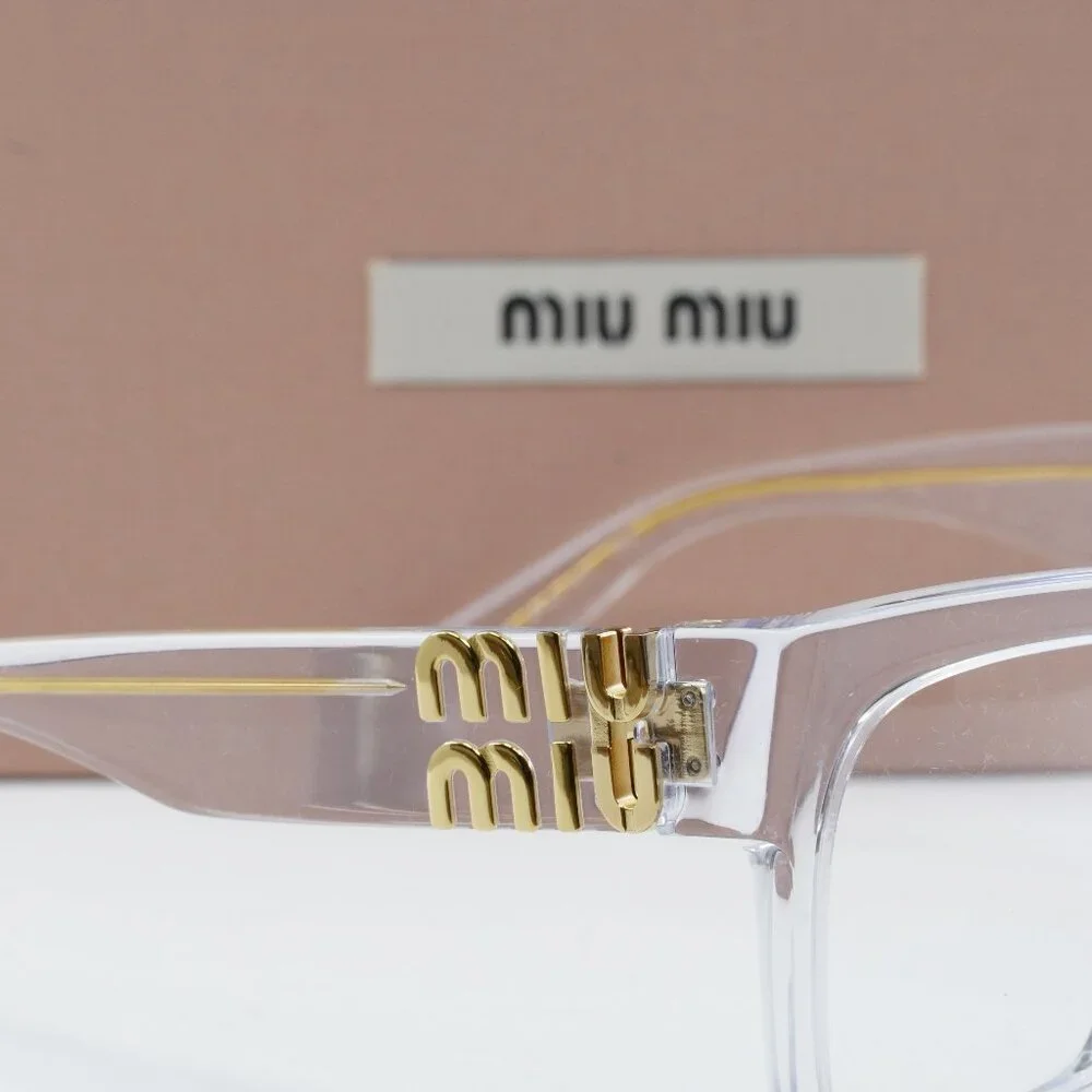 Miu Miu MU04UV 2AZ1O1 Square Eyeglasses 52mm - Crystal